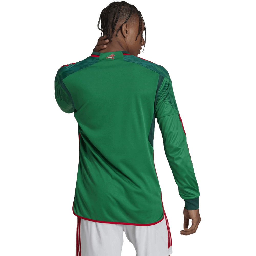 Adidas Men's Mexico 2022 World Cup Long Sleeve Home Jersey - Image 4
