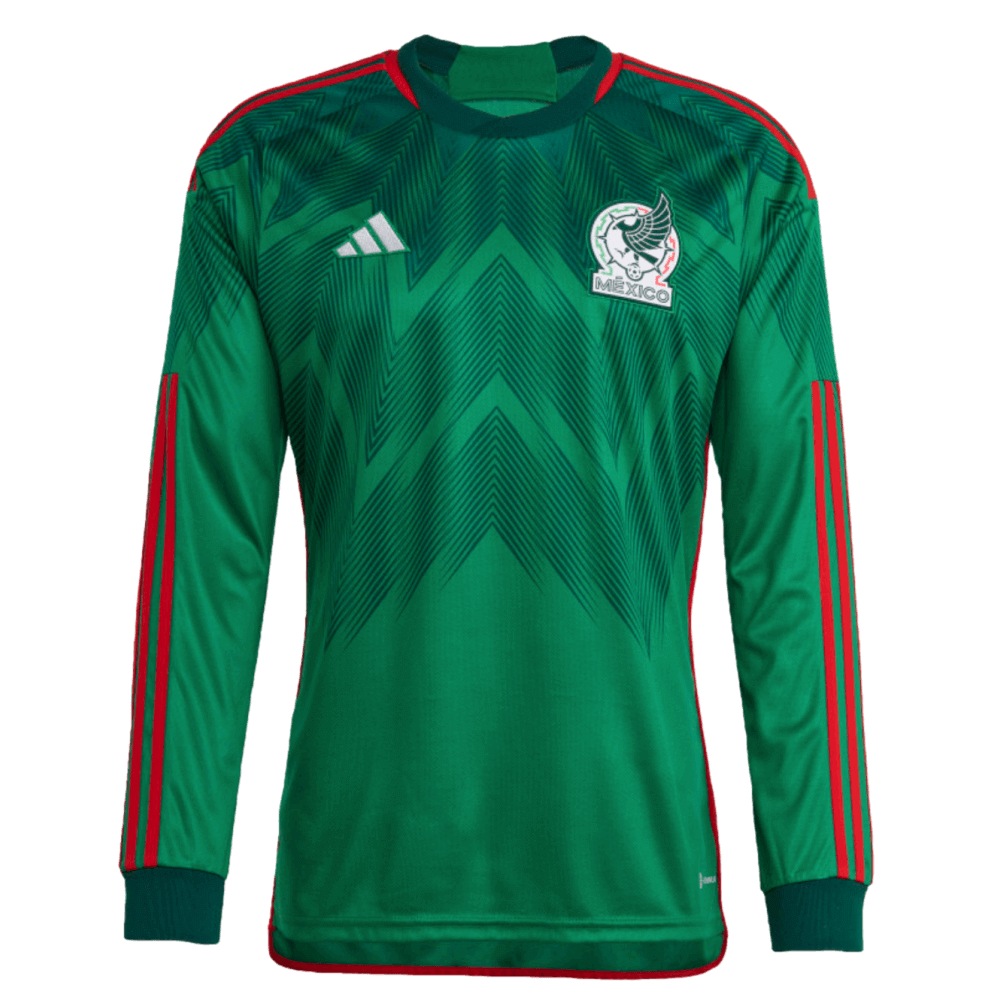 Adidas Men's Mexico 2022 World Cup Long Sleeve Home Jersey