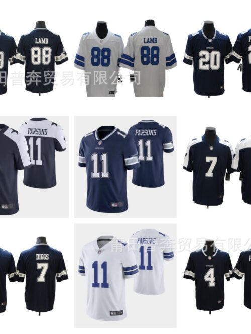 Mens Dallas Cowboys Football Jersey #11 Parsons Stitched Embroidery NFL Team Game Jersey